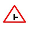 LADWA Side Road Right Cautionary Retro Reflective Road Signage