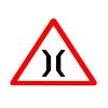Ladwa Narrow Bridge Cautionary Reflective Traffic Signage| road signage| narrow bridge sign| cautionary traffic signs| retro reflective signage