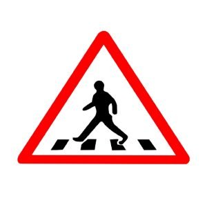 Pedestrian Crossing Retro Reflective Road Signage