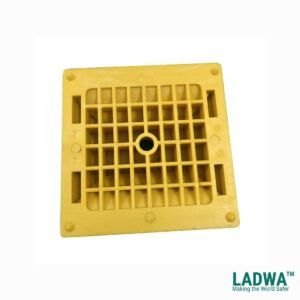 LADWA 1 Pieces Yellow Road Studs/Reflectors, Great Reflecting for Speed Bumps, Sidewalks, Pedestrian Crossings, Freeways & Driveways (Yellow)