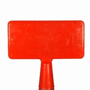 LADWA Plastic Cone Sign Plate without Matter (Red)
