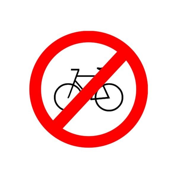 Cycle Prohibited Mandatory Reflective Road Signage