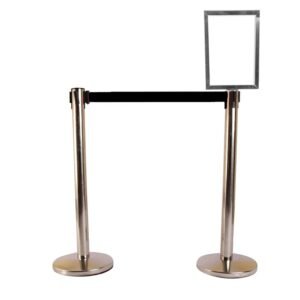 q manager barriers with A4 signage plate| queue barrier| qmanager | q manager stand