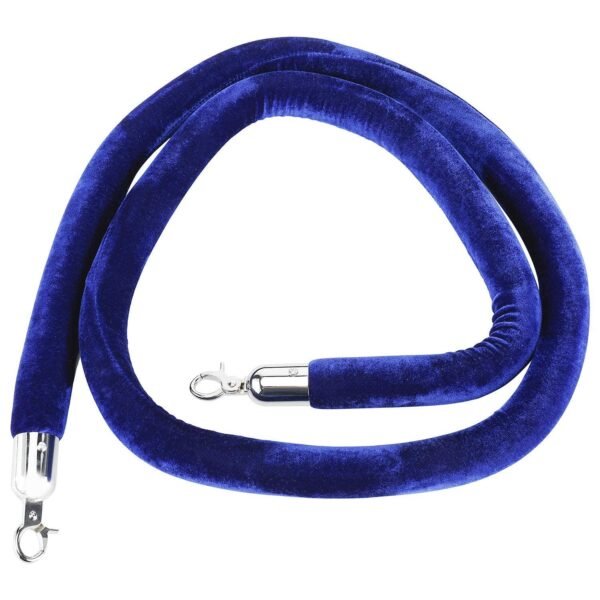 Ladwa 1.5m Crowd Control Rope Divider with Chrome Plated Hooks |queue manager rope| queue barrier| rope barriers| velvet ropes