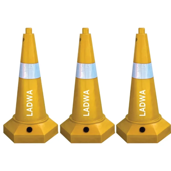 yellow traffic cone 3 pcs 5kg | road cones| parking cones