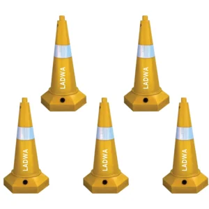 yellow traffic cone 5 pcs 5 kg