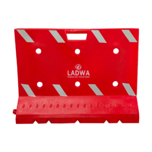 Water Filling L-Type 1000mm Red Road Barrier in Bangalore| barricade| road barricade| traffic barricade| safety barricade