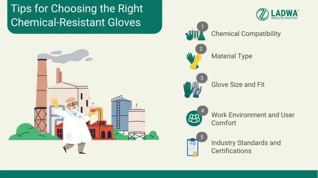 tips for choosing right safety gloves for chemical uses