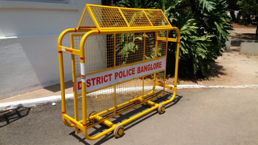 metal safety barricade