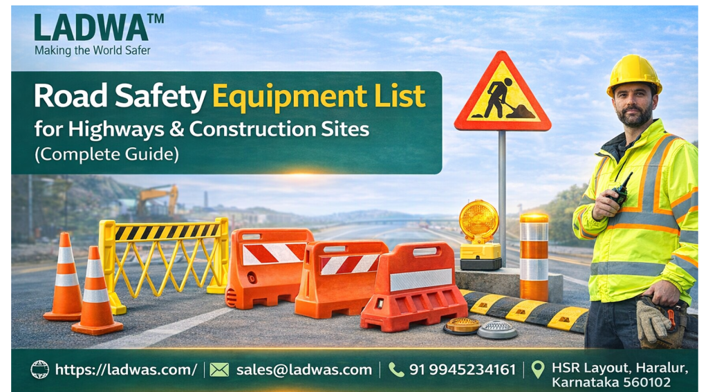 🚧 Road Safety Equipment List for Highways & Construction Sites (Complete Guide)
