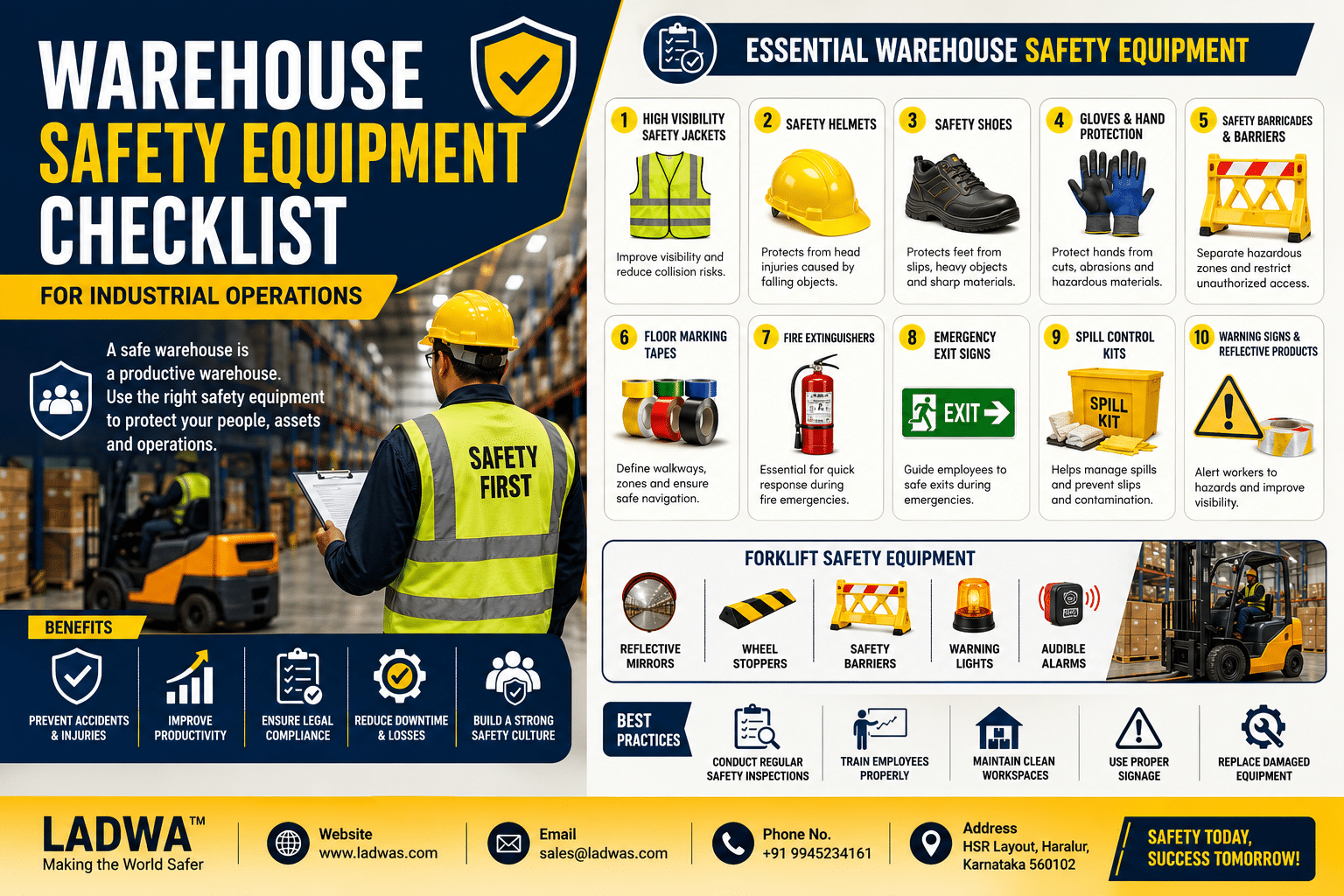 Warehouse Safety Equipment Checklist for Industrial Operations