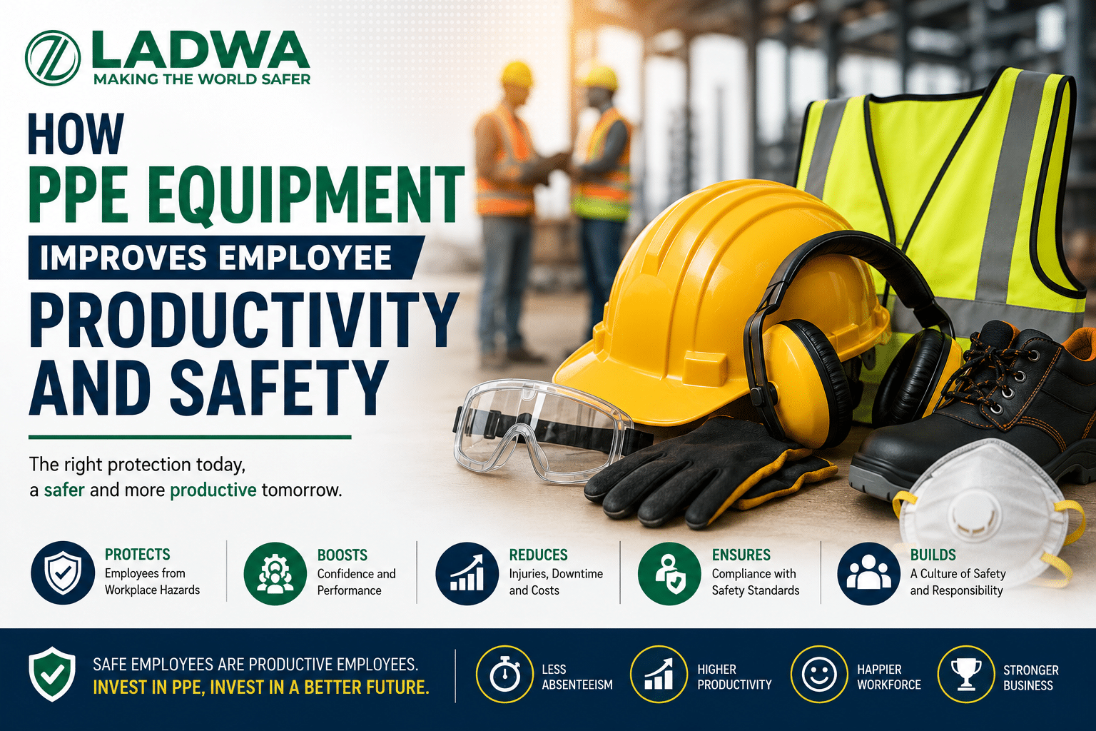 How PPE Equipment Improves Employee Productivity and Safety