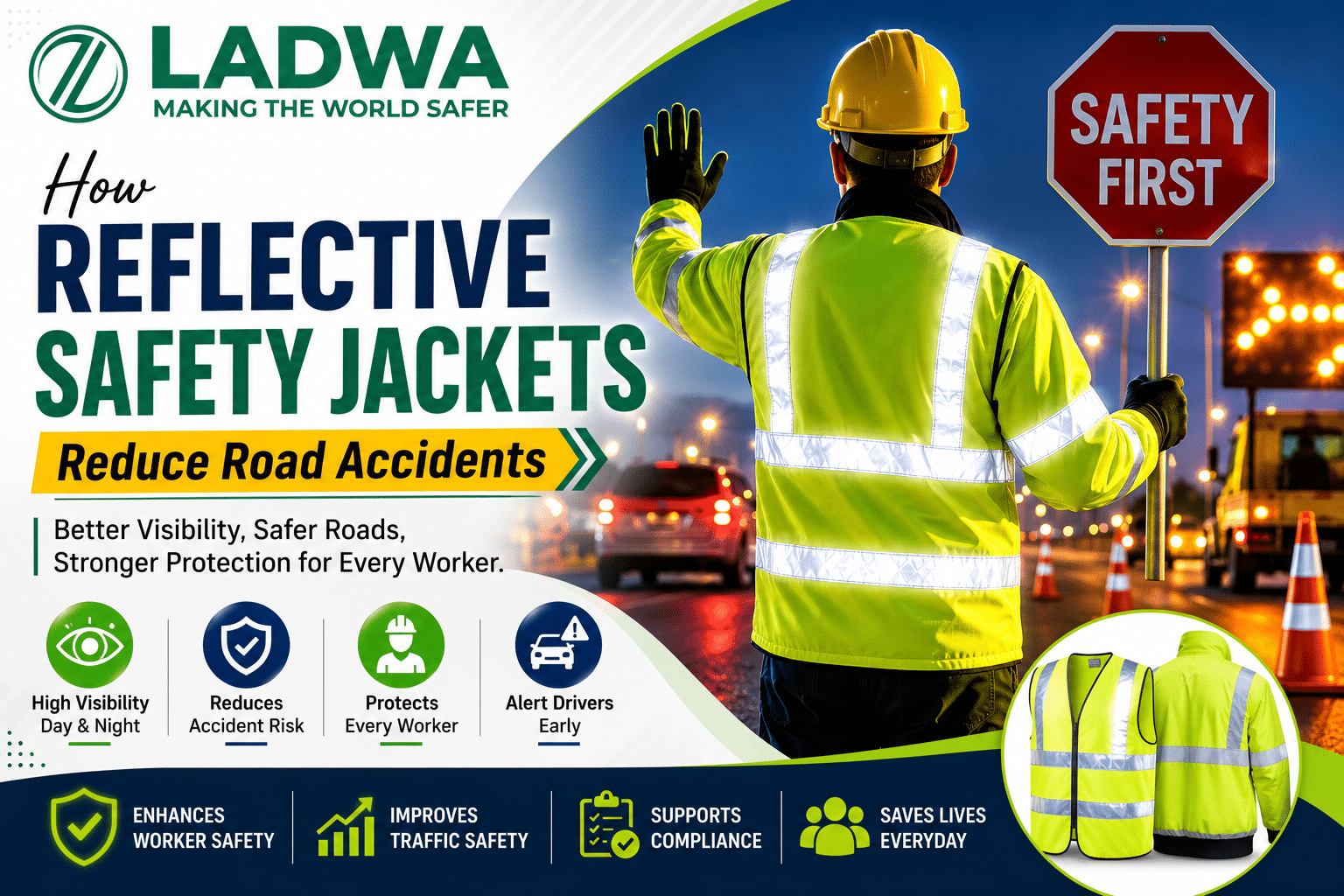 How Reflective Safety Jackets Reduce Road Accidents