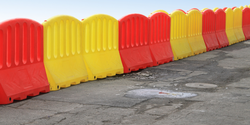 water-filled barriers